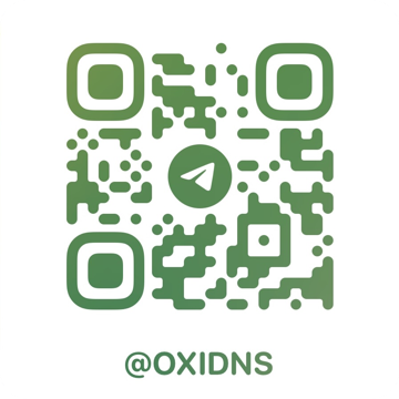 OxiDNS Telegram group QR code